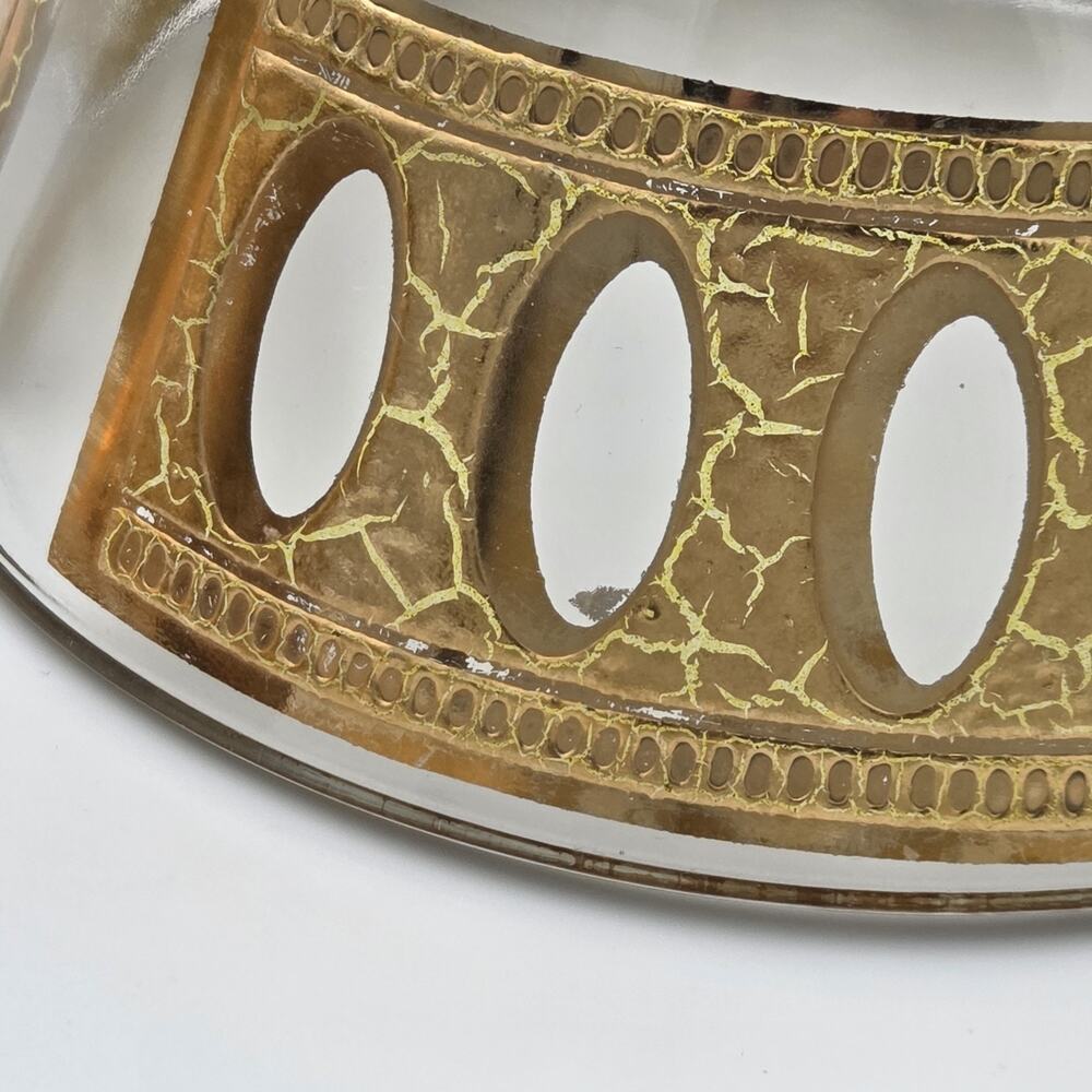 Vintage‎ Culver Glass Bowls 22k Gold Trim Antigua Set of 2 - Picture 6 of 7